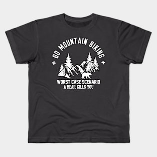 Go mountain biking Kids T-Shirt